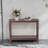 Patio Console  Table with Rectangular Top,Open Shelf