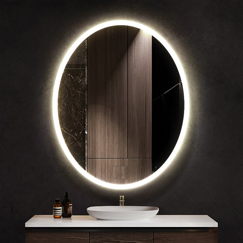 Miroir de salle de bain Abbate, H 36 po x l 24 po x P 1,75 po