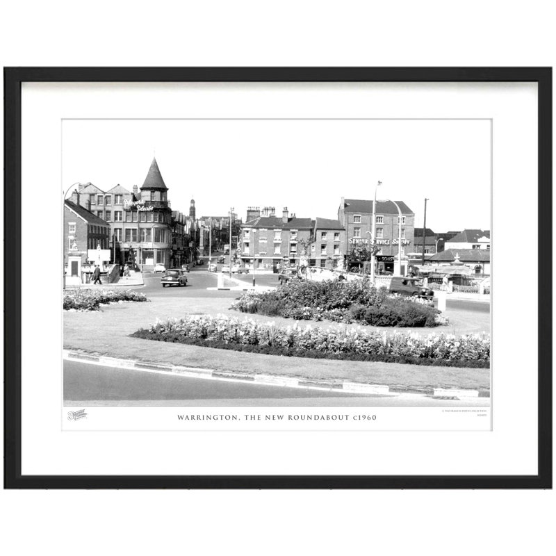 Warrington, The New Roundabout C1960 - Single Picture Frame Print, 60cm H x 80cm W x 2.3cm D