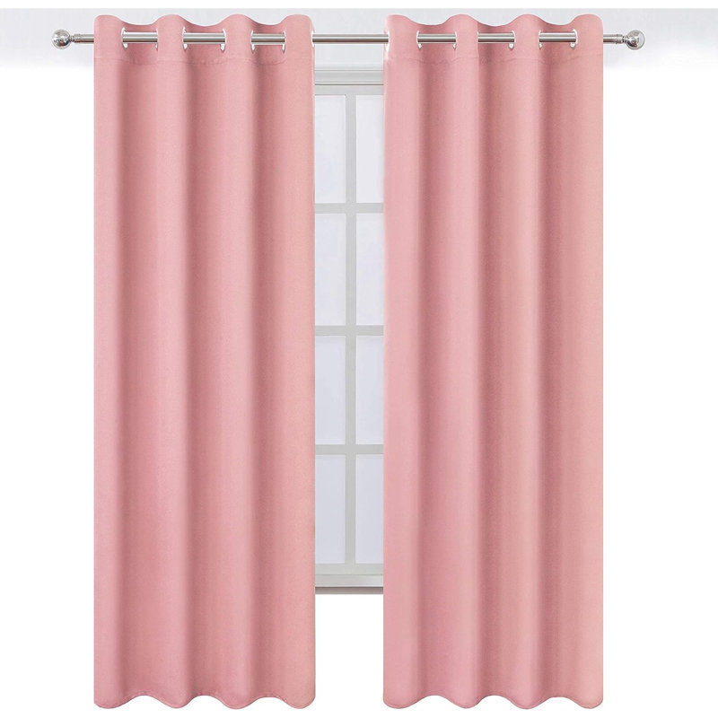 Ogata Room Darkening Curtain Single Panel, Frost Gray, 38" W x 84" L
