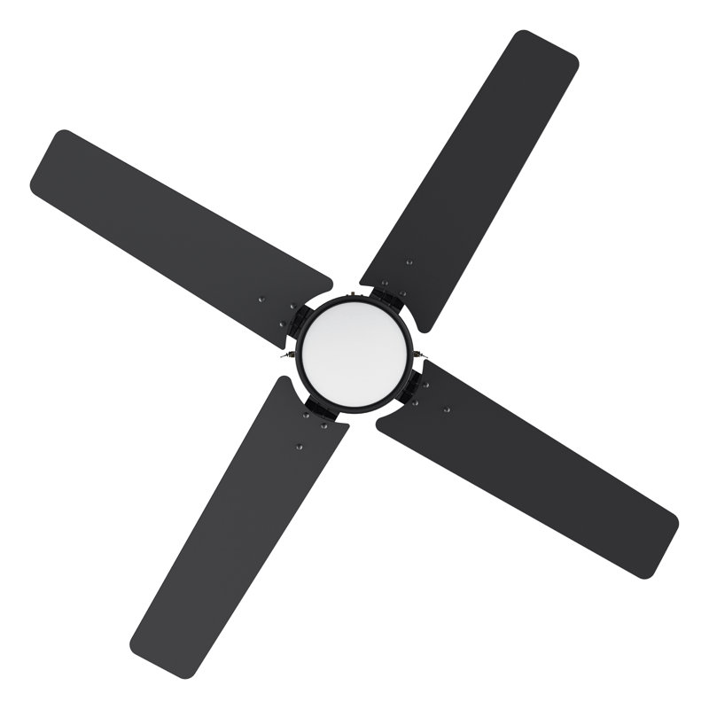 Ventilateur de plafond 52 po, Noir