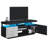 Giess TV Stand for TVs up to 70'', Gaming Entertainment Center with Outlets and LED Lights-708163164