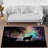 Floral Blossom Pattern Non Woven Thin Type Printed Rug for Indoor Use and Elegant Home Decor-126281693