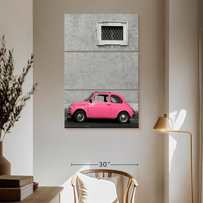Voiture rétro Mehar Girly, H 65 po x l 42 po