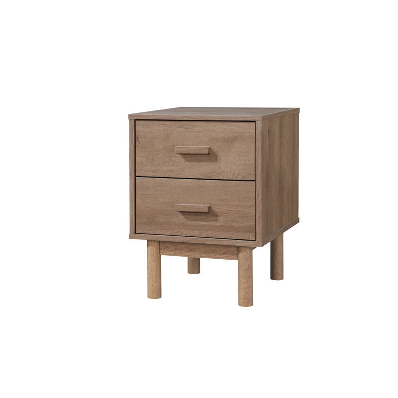Lexys 40cm W Manufactured Wood Bedside Table, Brown