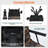 Heated 360 Degree Swivel Hunting Chair with Adjustable Legs, Silent Rotation, Built-In Battery, Portable & Foldable