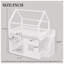 Lit double à tablette en bois massif Aaden l 57,4 po x P 94,2 po x H 97,8 po
