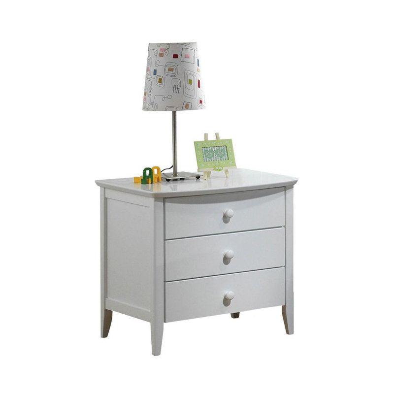 Branner 19'' W Wood Nightstand, White