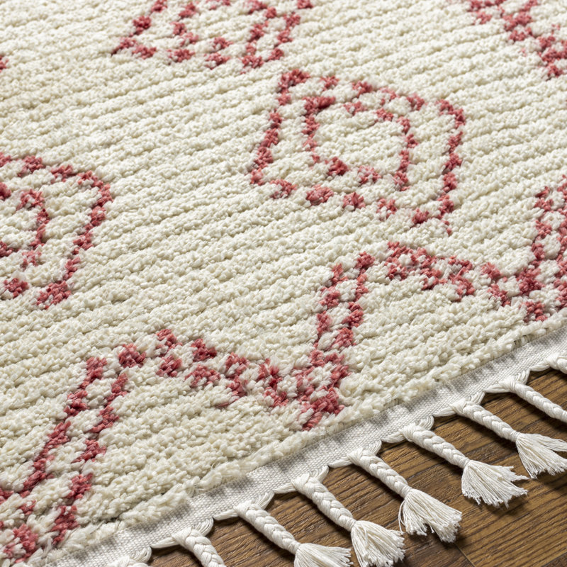 Tapis géométrique en peluche Mr. Kate Effie, Rectangle 7 pi 10 po x 10 pi