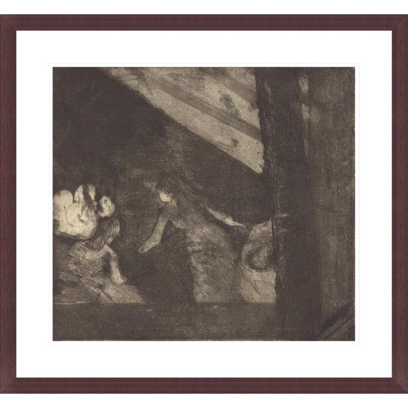 «At the Cafe des Ambadereurs» par Edgar Degas, impression giclée encadrée, H 23,5 po x l 25,28 po