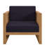 Fauteuil d'extérieur en bois de teck-52443033