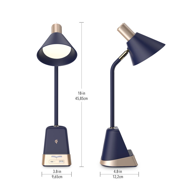  Lampe de bureau à DEL sans fil James Anodized