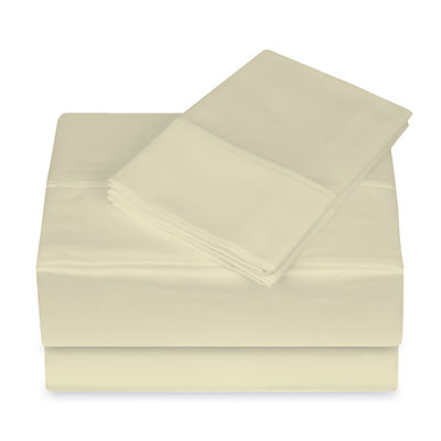 Ensemble de draps 250 fils 100% coton 4 pièces