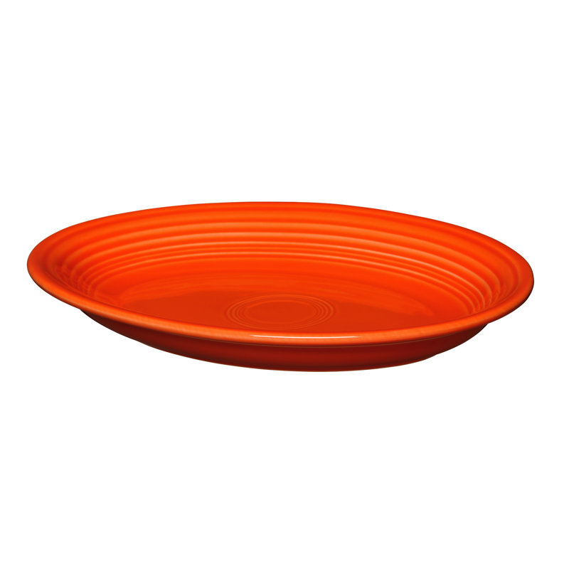 Plat de service moyen ovale 11 5/8 po Fiesta, Coquelicot
