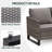 Ingvald 74.4'' Wide Outdoor Rectangle Patio Sofa with Cushions-706329253