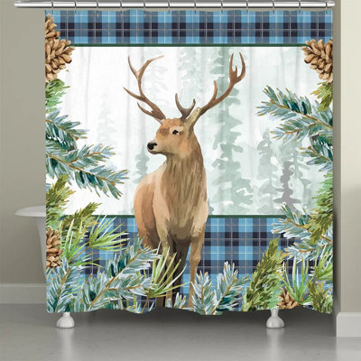 Rideau de douche Woodland Christmas Deer