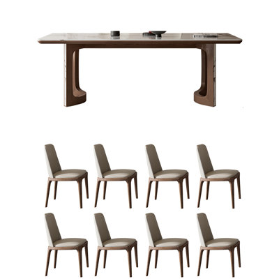 Table et chaises de salle à manger moderne et simple de luxe