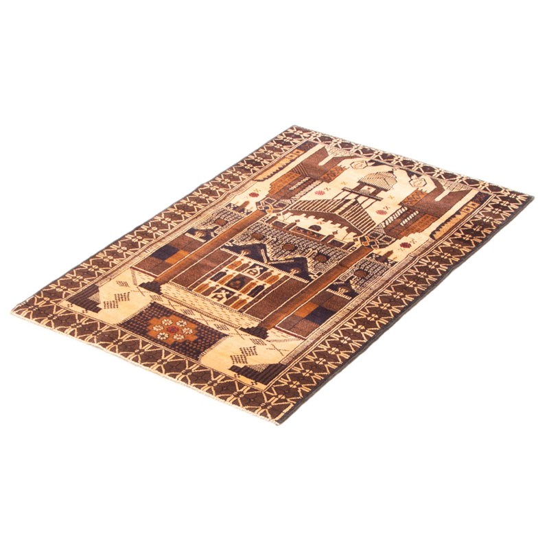 Tapis rectangulaire unique de 2 pi 11 po x 4 pi 6 po