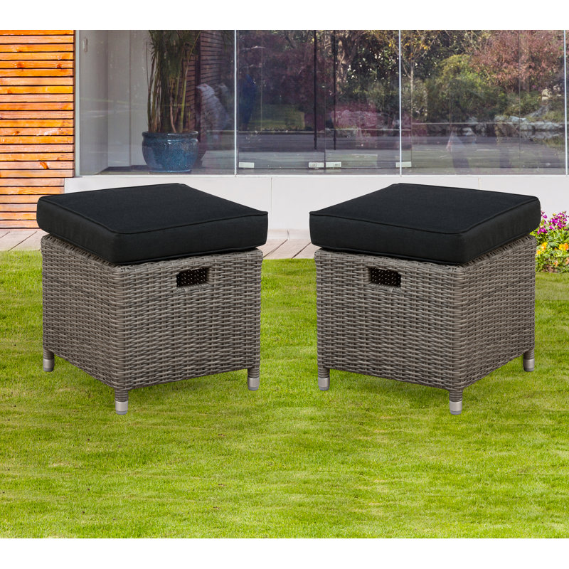 Upholstered Outdoor Ottoman