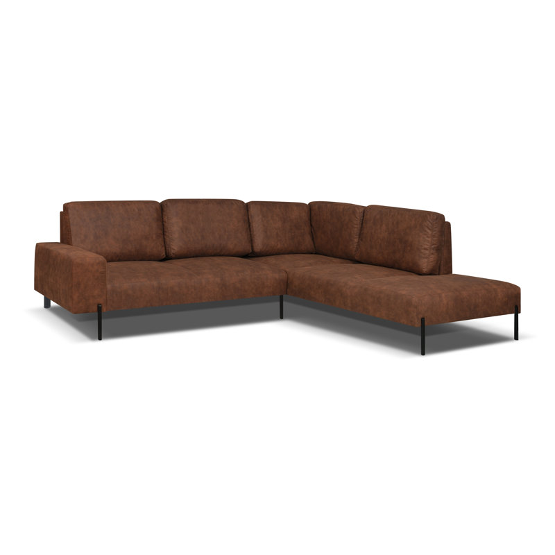 Adaleah 4 Seater Corner Sofa , Right Hand Facing, Brown