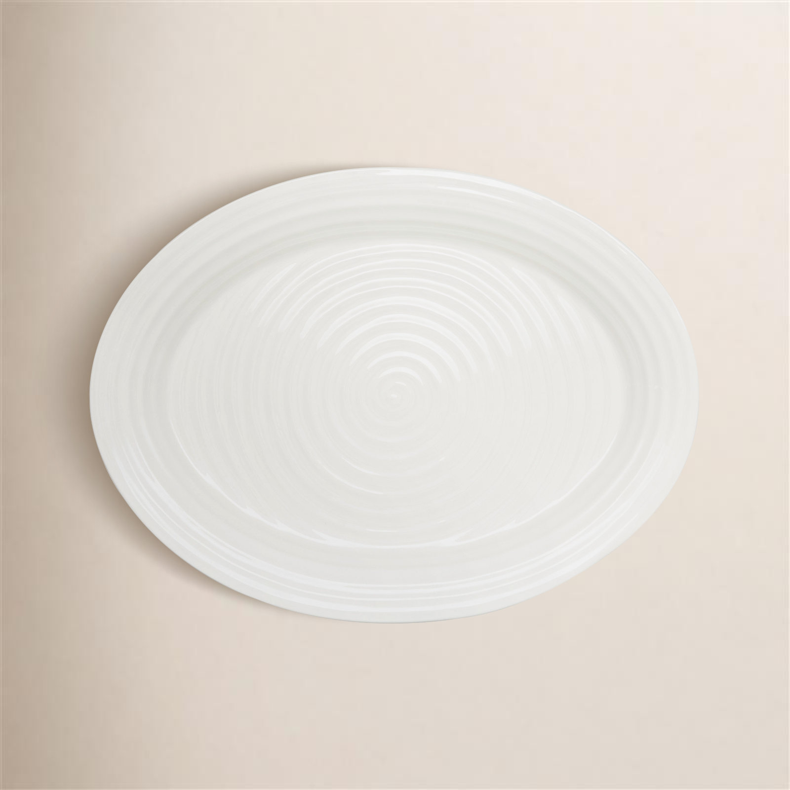 Sophie Conran White Oval Platter, 5.3'' H x 13'' L x 17'' W