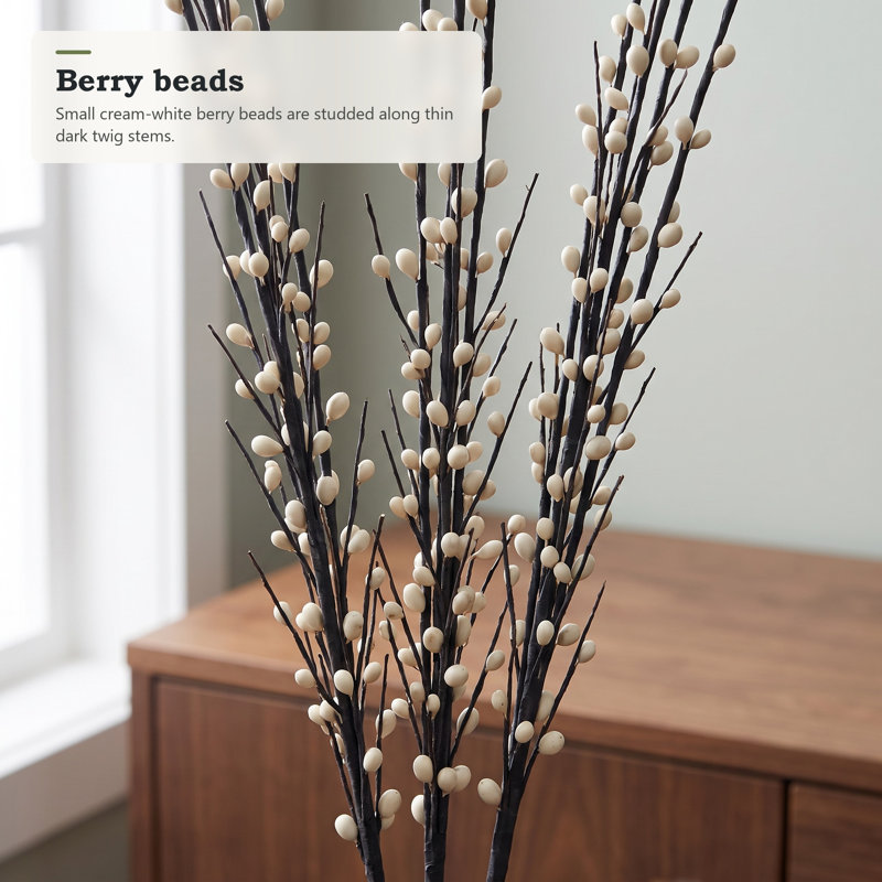 Bouquet de perles et perles, Blanc, crème