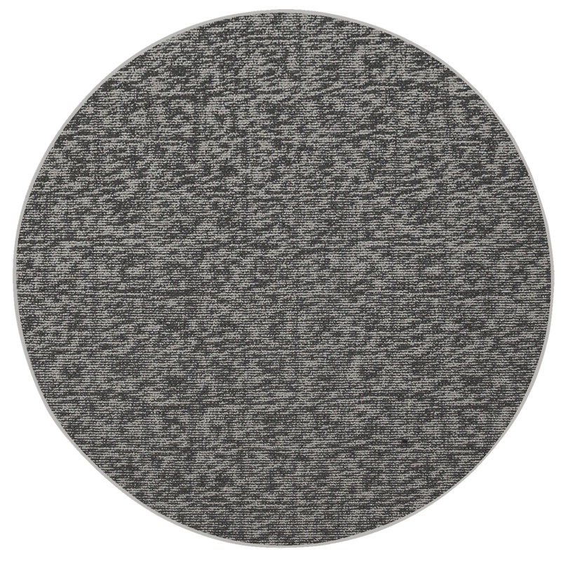Tapis intérieur / extérieur gris Ganimete, Rond 10 pi