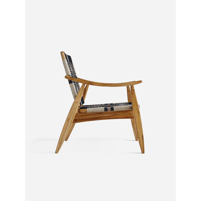 Izapa Armchair, Natural/Spa Cross Braided Cord, Brown