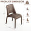 Chaise d'appoint rembourrée en cuir avec siège rembourré et siège en cuir entièrement assemblé-123277726-123277728-119461278
