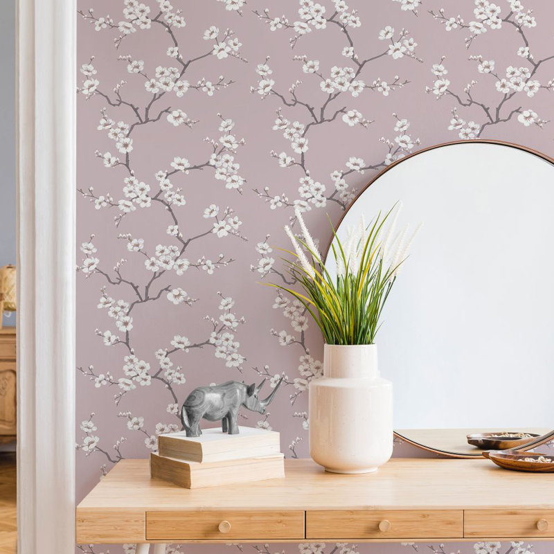 Fresco Apple Blossom Floral Wallpaper, Pink