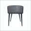 Chaise de salle à manger d'extérieur en fer avec finition antirouille (ensemble de 2)