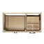   Ensemble de meuble-lavabo rectangulaire gauche avec comptoir à quartz blanc Carrare de 1,5 po Kayleigh-689676893-689676900
