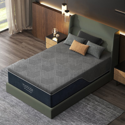12 Inch Gel Memory Foam Mattress Twin Size, Medium Firm Pressure Relief, CertiPUR-US Certified, with Removable Washable Cover, Mattress in a Box