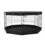 Parc pour chien pliable 8 panneaux en fer, hauteur 32 pouces, noir