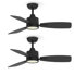 42'' Ceiling Fan With Led Lights (Set Of 2)