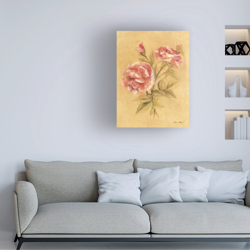 Art mural sur toile bolologia Cheri Blum Rose I, H 19 po x l 14 po