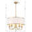 5 Light Vibrant Gold Chandelier