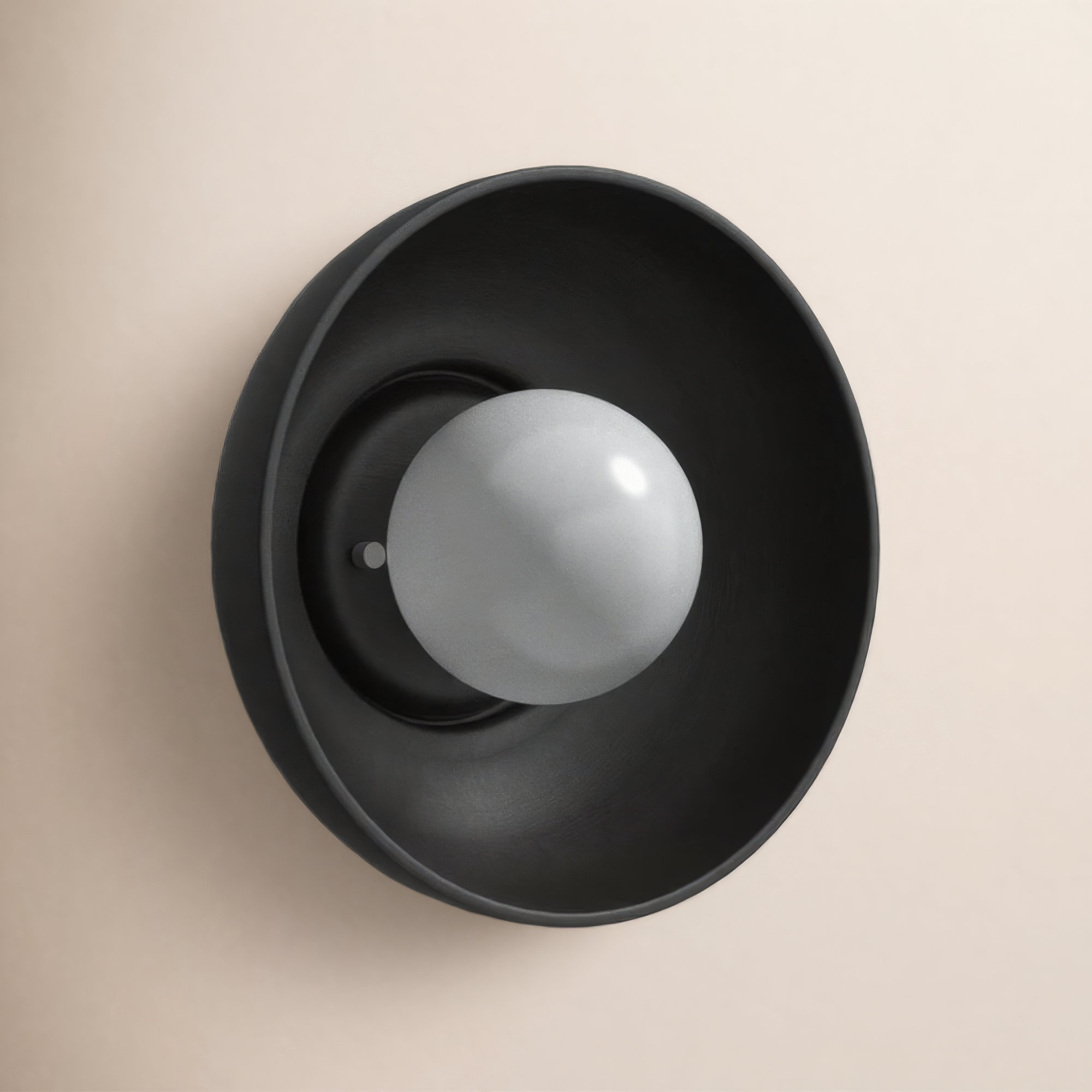 Rana Single Light Ceramic Dimmable Flush Mounted Sconce, Harvest Yellow Slate