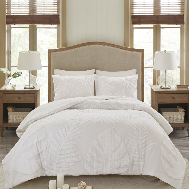 Édredon très grand / très grand - chenille, motif de coton, chambre à coucher de plage tropicale, thème, décor de chambre à coucher,