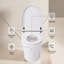 Heated Seat Smart Dual-Flush Toilet without Bidet