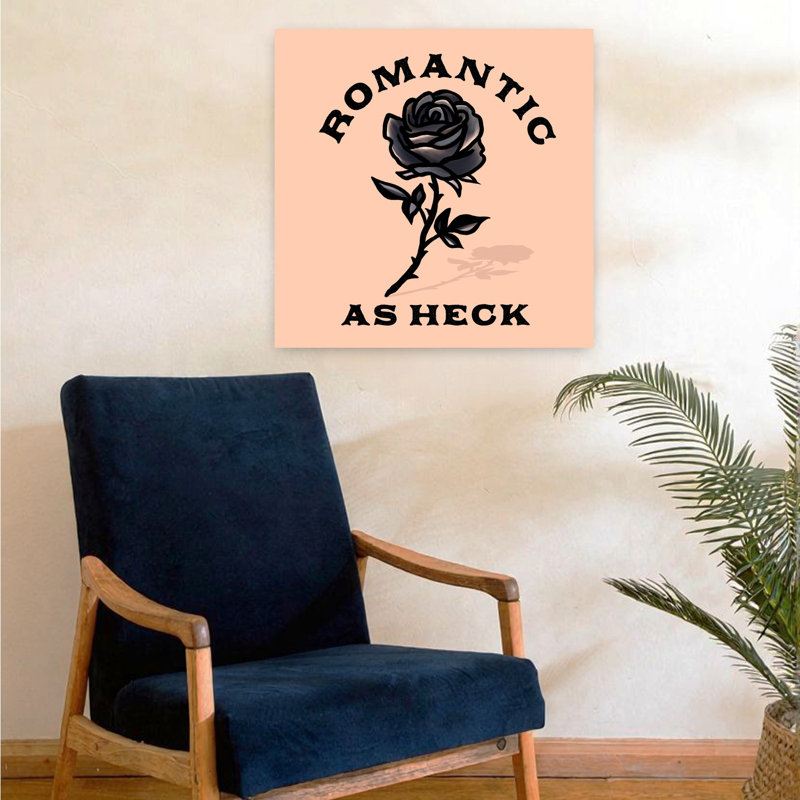 Art contemporain contemporain abstrait romantique, H 24 po x l 24 po