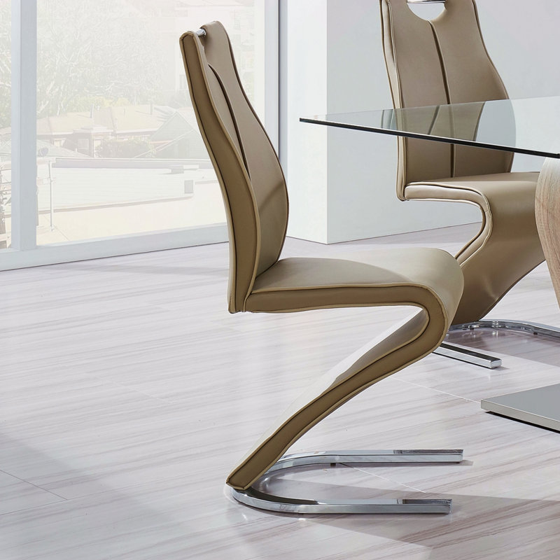 Chaises de salle à manger (ensemble de 2), Brun