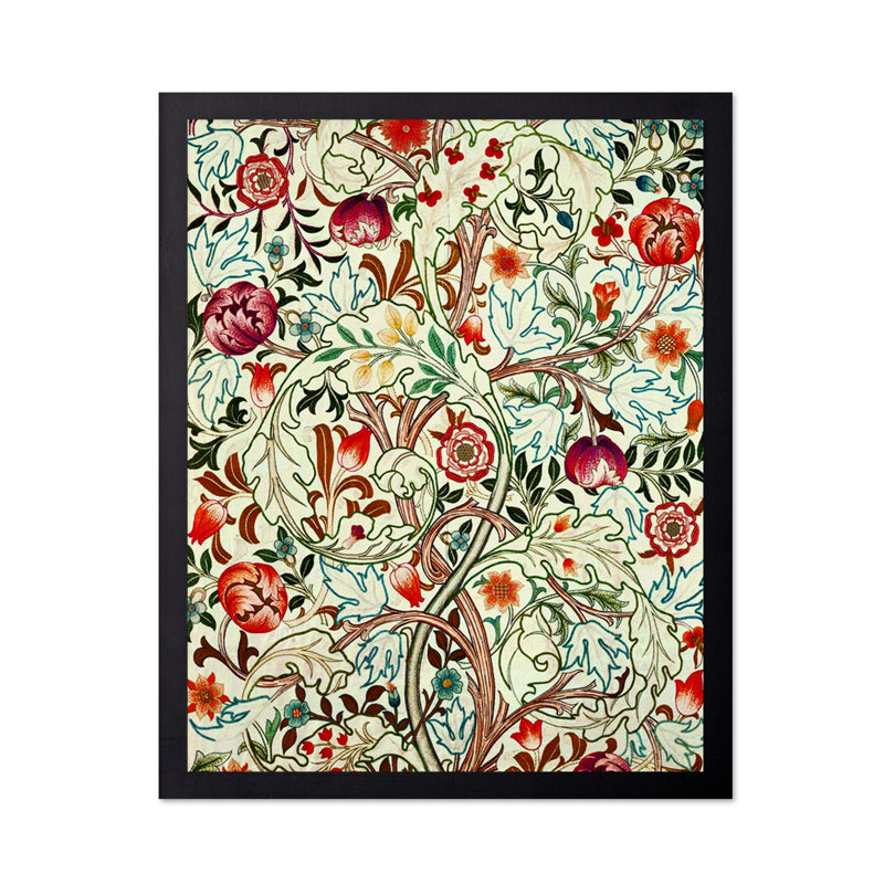 William Morris - Acanthus No8, 12"H x 16"W, Poster, Black Framed