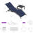 Outdoor Rust-Resistant Metal Chaise Lounge with Table-2285366
