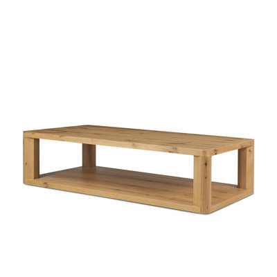 Table basse Novella - Placage de chêne naturel épais et aléatoire