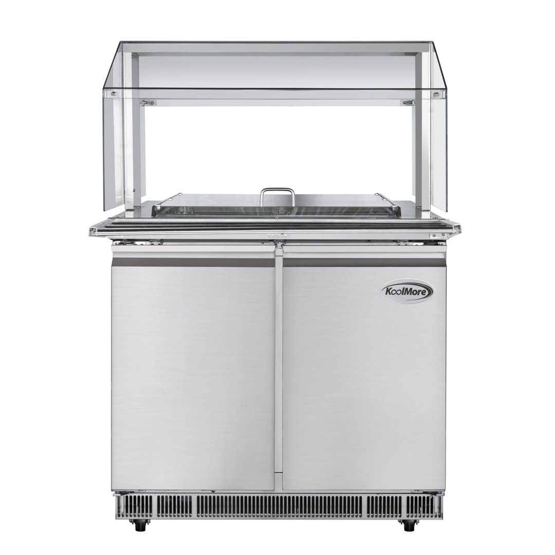 KoolMore 10 Cubic Feet Prep Refrigerator - 36.4'' KoolMore