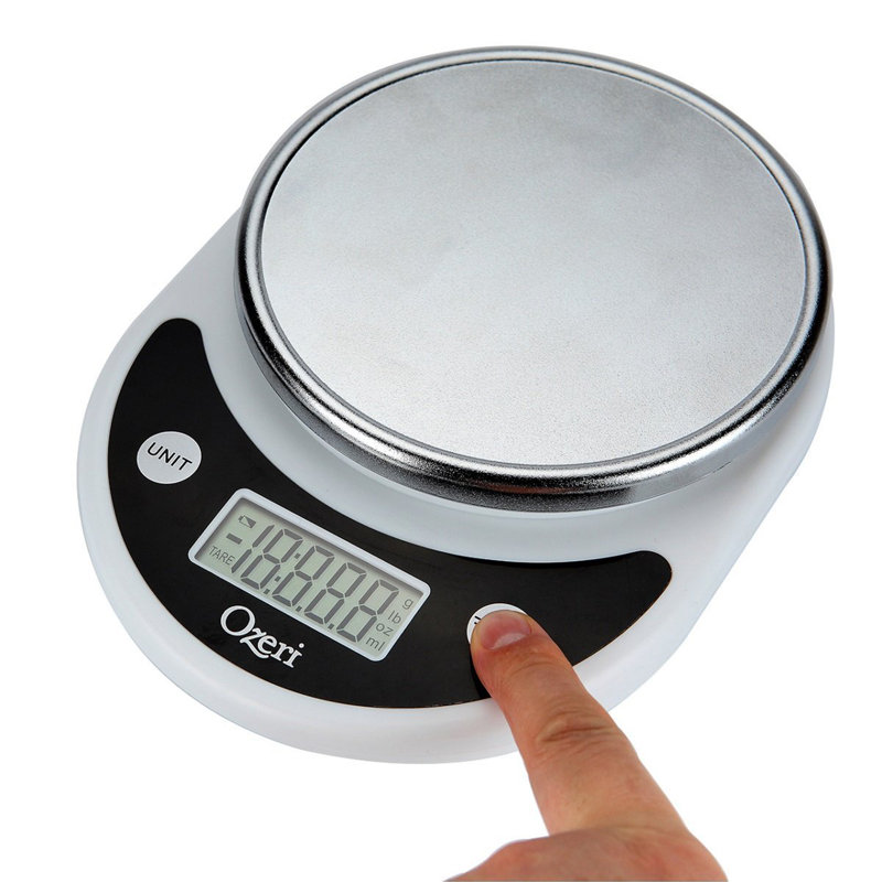 Ozeri® Pronto® Digital Multifunction Kitchen and Food Scale with Variable Graduation Technology®, White