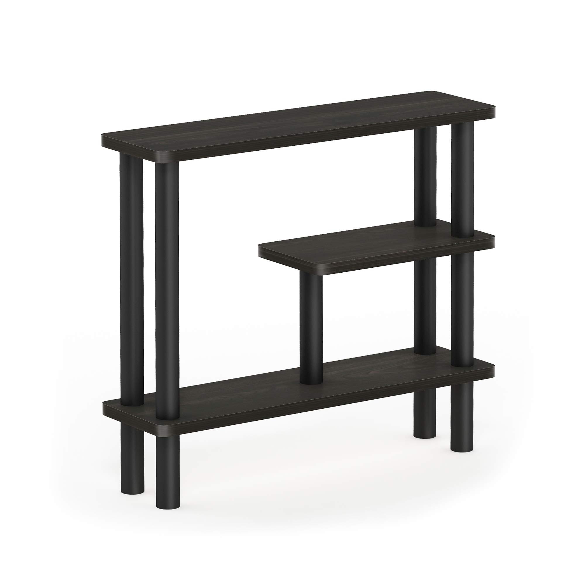 Ebern Designs Slim Space Saving Storage Rack, Espresso/Black | Wayfair