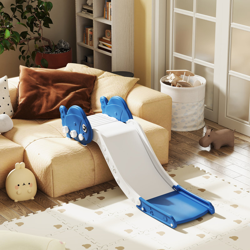 Glissoire pour lit de tout-petit, canapé, escalier, pour 18-48 mois, bleu