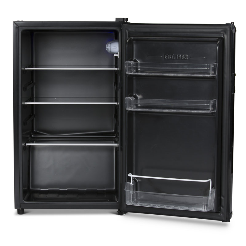 Mini réfrigérateur autoportant 3,2 pieds cubiques, Noir mat